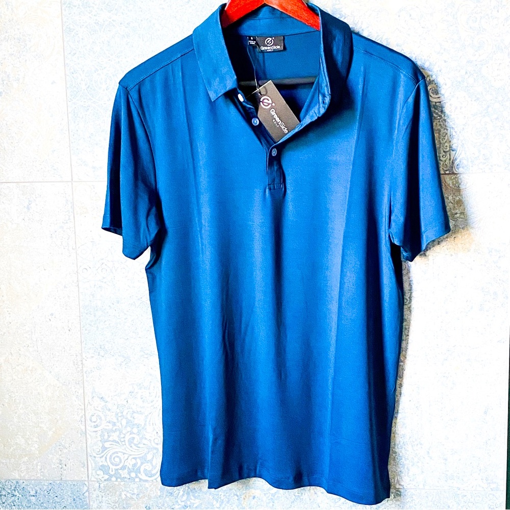 NWT Green Side Polo Golf T-shirt